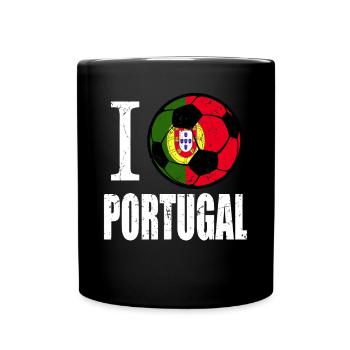 Portugal Football - Mug uni - noir - Devant