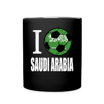 Saudi Arabian Football - Full Colour Mug - black - Front