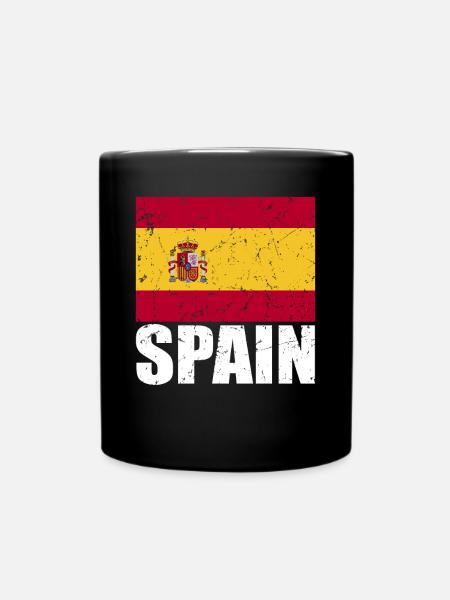Drapeau de l’Espagne - Mug uni - noir