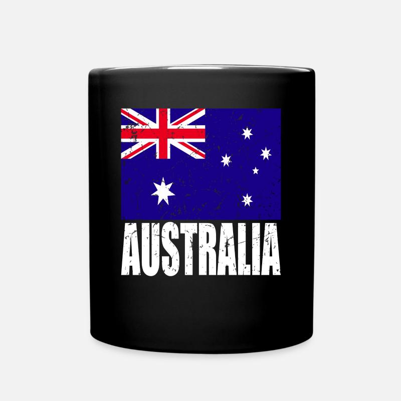 Australien Fahne - Tasse einfarbig - Schwarz