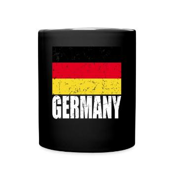 Germany Flag - Full Colour Mug - black - Front