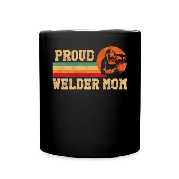 Soudeur Soudeur Maman Maman Vintage - Mug uni - noir - Devant