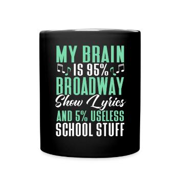 Schauspielerin Drama Broadway Musical Theater - Tasse einfarbig - Schwarz - Vorne