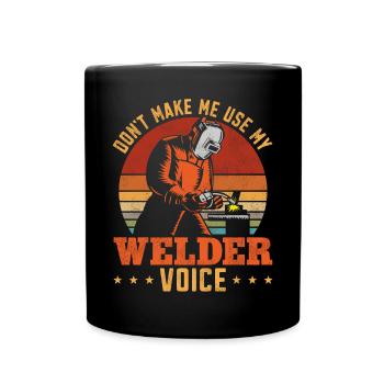 Soudeur Soudeur Vintage Rétro Ne le faites pas - Mug uni - noir - Devant