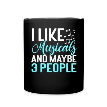 Schauspielerin Drama Broadway Musical Theater - Tasse einfarbig - Schwarz - Vorne