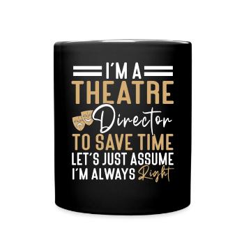 Schauspielerin Drama Broadway Musical Theater - Tasse einfarbig - Schwarz - Vorne