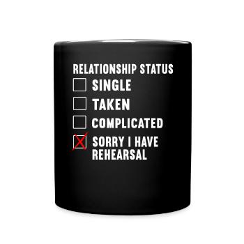 Schauspielerin Drama Broadway Musical Theater - Tasse einfarbig - Schwarz - Vorne