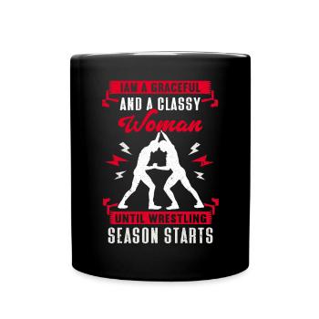 Lutte Lutte Cadeau de lutteur lutteur - Mug uni - noir - Devant