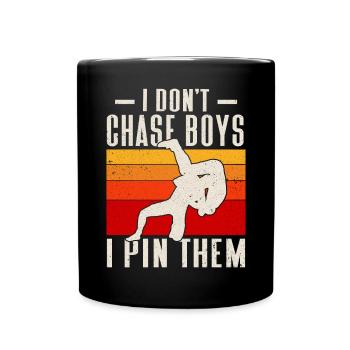Lutte Lutte Cadeau de lutteur lutteur - Mug uni - noir - Devant
