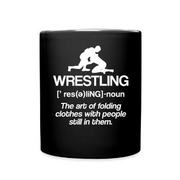 Lutte Lutte Cadeau de lutteur lutteur - Mug uni - noir - Devant
