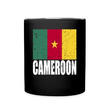 Cameroon flag - Full Colour Mug - black - Front