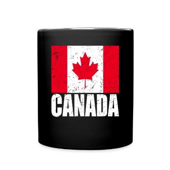 Canada Flag - Full Colour Mug - black - Front