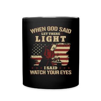 Welder Welding Vintage American - Tasse einfarbig - Schwarz - Vorne