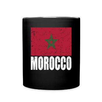 Morocco Flag - Full Colour Mug - black - Front