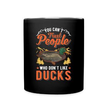 Duck Gift Duck Duck Breeder - Full Colour Mug - black - Front
