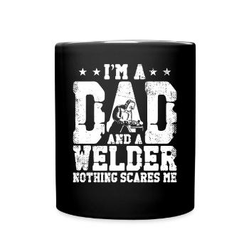 Welder Welding Dad Father Vintage - Full Colour Mug - black - Front