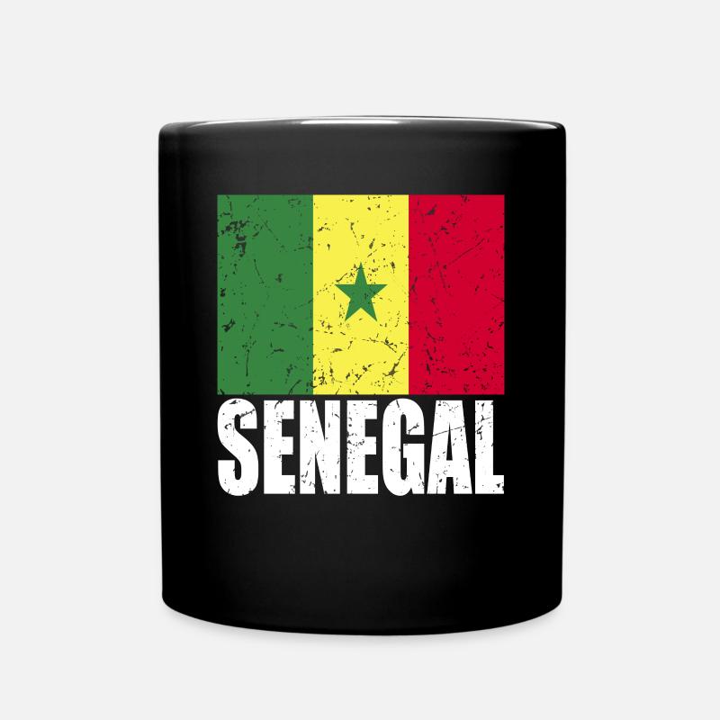 Drapeau du Sénégal - Mug uni - noir