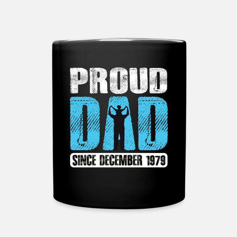 Proud Dad Since December 1979 - Tasse einfarbig - Schwarz