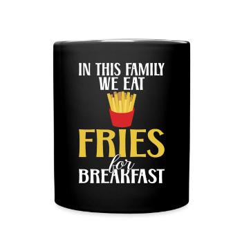 French Fries Lover Fast Food Gifts - Full Colour Mug - black - Front