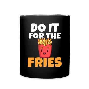 French Fries Lover Fast Food Gifts - Full Colour Mug - black - Front