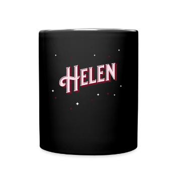 Helen Namen personalisiert - Tasse einfarbig - Schwarz - Vorne
