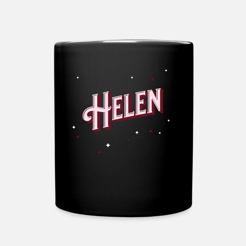 Helen Namen personalisiert - Tasse einfarbig - Schwarz