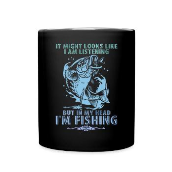 It may look like I'm - Full Colour Mug - black - Front