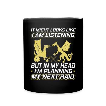 It may look like I'm - Full Colour Mug - black - Front