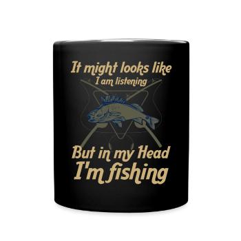 It may look like I'm - Full Colour Mug - black - Front