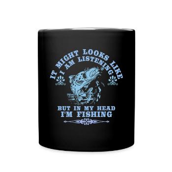 It may look like I'm - Full Colour Mug - black - Front