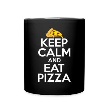 Snack Pizzalove Pizza Lover Gift - Full Colour Mug - black - Front
