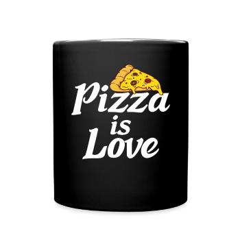 Snack Pizzalove Pizza Lover Gift - Full Colour Mug - black - Front