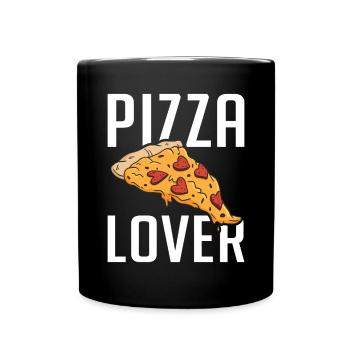 Snack Pizzalove Pizza Lover Gift - Full Colour Mug - black - Front