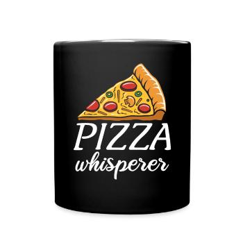 Snack Pizzalove Pizza Lover Gift - Full Colour Mug - black - Front