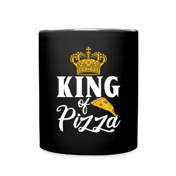 Snack Pizzalove Pizza Lover Gift - Full Colour Mug - black - Front