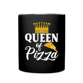 Snack Pizzalove Pizza Lover Cadeau - Mug uni - noir - Devant
