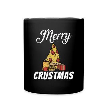 Snack Pizzalove Pizza Lover Gift - Full Colour Mug - black - Front