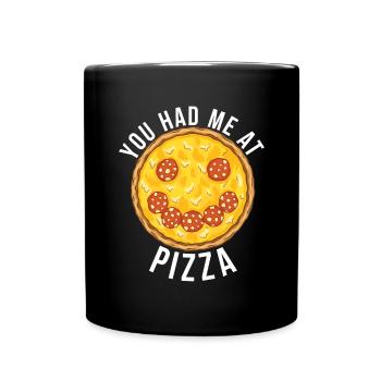 Snack Pizzalove Pizza Lover Gift - Full Colour Mug - black - Front