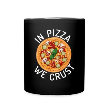 Snack Pizzalove Pizza Lover Cadeau - Mug uni - noir - Devant