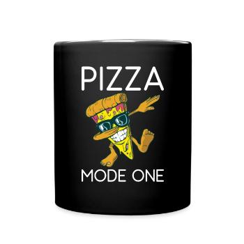 Snack Pizzalove Pizza Lover Cadeau - Mug uni - noir - Devant