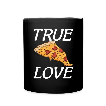 Snack Pizzalove Pizza Lover Gift - Full Colour Mug - black - Front