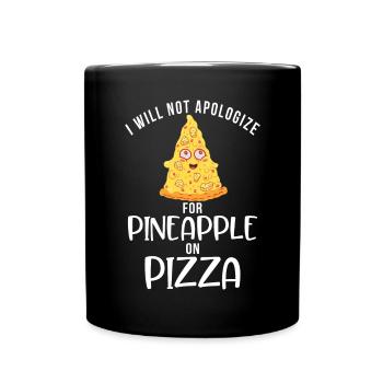 Snack Pizzalove Pizza Lover Gift - Full Colour Mug - black - Front