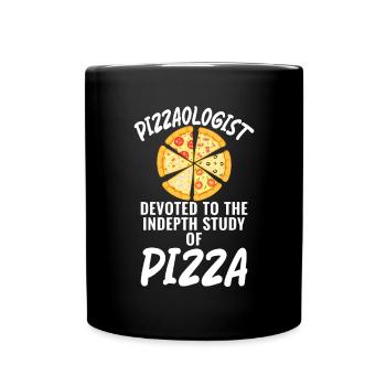 Snack Pizzalove Pizza Lover Gift - Full Colour Mug - black - Front