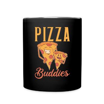 Snack Pizzalove Pizza Lover Gift - Full Colour Mug - black - Front