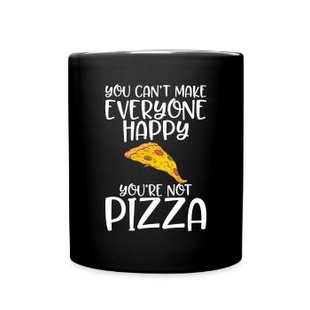 Snack Pizzalove Pizza Lover Gift - Full Colour Mug - black - Front