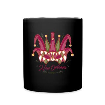 Carnaval Nouvelle-Orléans Souvenir Bourbon Street Louis - Mug uni - noir - Devant