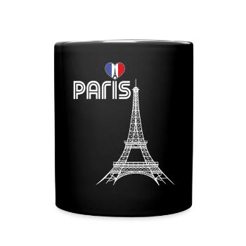 Amour-Eiffel-Tour-France-Souvenir-Français Par - Mug uni - noir - Devant