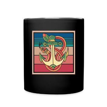 Snake Anchor Venomous snakes Snakes - Full Colour Mug - black - Front