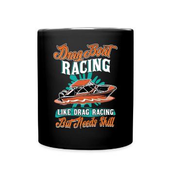 Course de dragster - comme les courses de dragsters, mais nécessite - Mug uni - noir - Devant