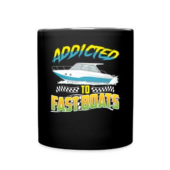 Accro aux bateaux rapides - Drag Boat Racing - Mug uni - noir - Devant